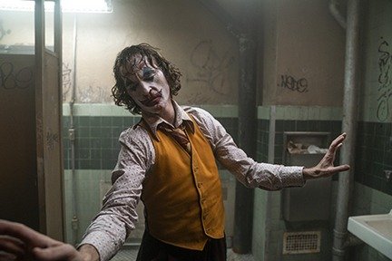 Joaquin Phoenix as Joker in a scene from 