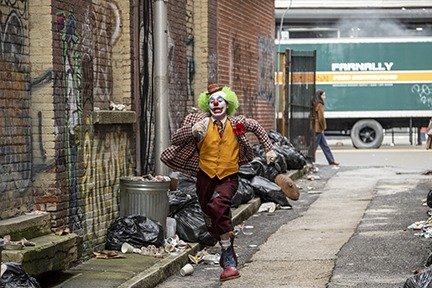 Joaquin Phoenix as Arthur Fleck in a scene from 