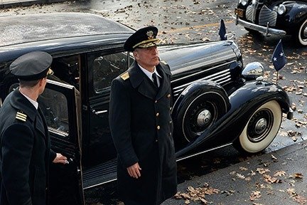 Woody Harrelson as Admiral Chester Nimitz in 